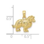 10k Collie Dog Pendant - Image 3