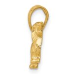 10K Long-Haired Dachshund Dog Pendant - Image 2