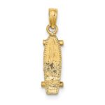 10K 3-D Skate Board Charm