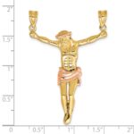 10k Two-tone Rose Corpus Pendant - Image 3
