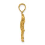10k Hockey Player with Stick and Puck Charm - Image 2