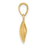 10K Football Profile Pendant - Image 2