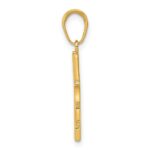 10K Polished Cross Pendant - Image 2