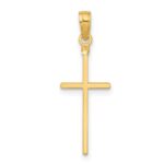 10K Polished Cross Pendant - Image 3