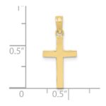 10k Polished Cross Pendant - Image 3