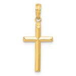 10K Reversible Latin Cross Pendant