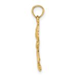 10k Playful Boy w/Cut Out Buttons Charm - Image 2