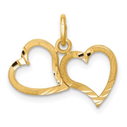 10k Heart Charm