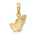 10K Praying Hands Pendant - Image 4
