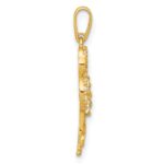 10k Polished CZ Flamingo Pendant - Image 2