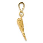 10k Solid Polished Twin Dolphins Charm - Image 2
