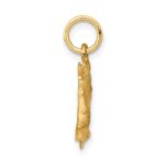 10k Solid Satin Horsehead with Reins Charm - Image 2