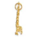 10k Solid Diamond-cut Eagle Charm - Image 2