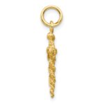 10k Solid Caduceus Charm - Image 2
