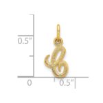 10K Initial C Charm - Image 3