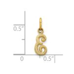 10k Initial E Charm - Image 3