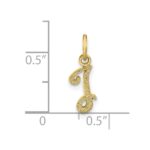 10k Initial I Charm - Image 4