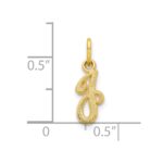 10k Initial J Charm - Image 3