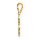 10k Diamond-cut Grooved Initial B Charm - Image 2