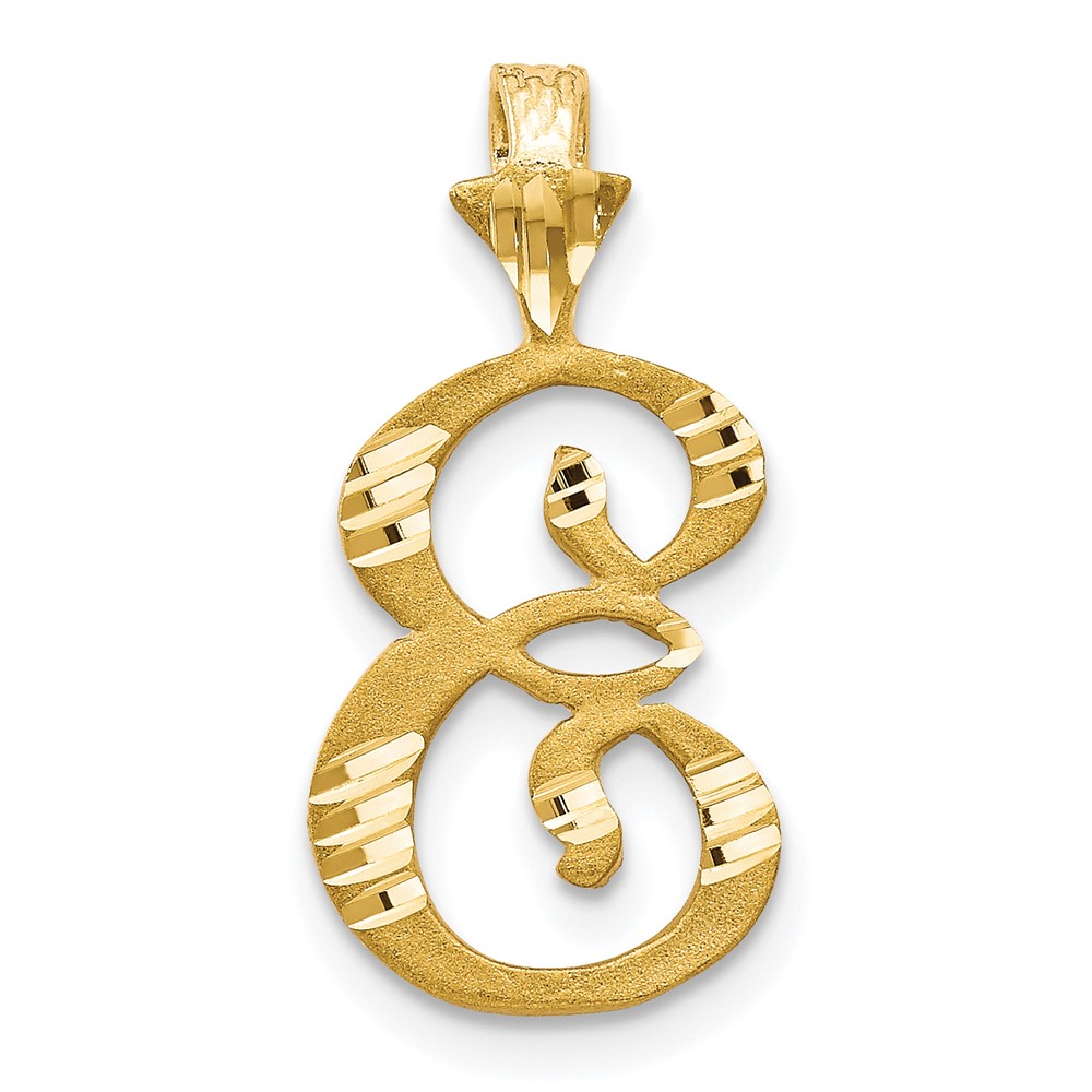 10C767E.jpg 10k Initial E Pendant - Image 1