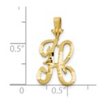 10k Initial H Pendant - Image 3