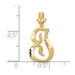 10k Initial I Pendant - Image 3