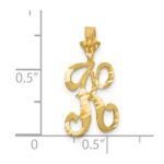 10k Initial K Pendant - Image 3