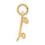 10K Solid 3-D Skateboard Charm - Image 2