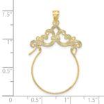 10K Scroll Framed Charm Holder - Image 3