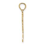 10K Polished Christmas Stocking Pendant - Image 2