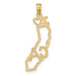 10K Solid California State Pendant - Image 3