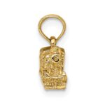 10K 3-D Locomotive Pendant - Image 2