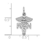 10k White Gold RN Charm - Image 2