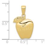 10k #1 Teacher Apple Pendant - Image 3