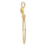 10k Polished Heart Charm Holder - Image 2