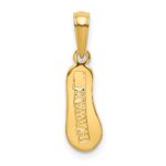 10K 3-D Hawaii Flip-Flop Pendant - Image 4