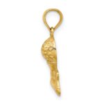 10k Solid Polished Golfing Charm - Image 2