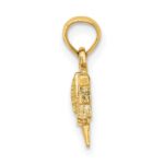 10K Solid Polished GOLF Pendant - Image 2
