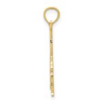 10K Solid Polished Gymnast Pendant - Image 2