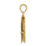 10K  3D Lords Prayer Bible Pendant - Image 2