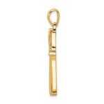 10k Two-tone Fancy Cross Pendant - Image 2