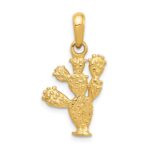 10k 3-D Cactus Pendant - Image 4