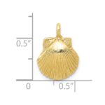 10k Seashell Pendant - Image 3