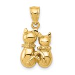 10K Cat Pendant