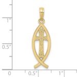 10k Ichthus Fish Pendant - Image 3