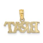 10K Polished BRAT Charm - Image 4