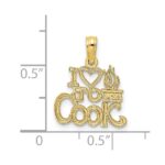 10K I HEART TO COOK Charm - Image 3