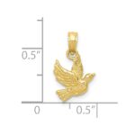 10K Flying Dove Pendant - Image 3