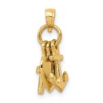 10K Faith, Hope and Charity Charm - Image 4