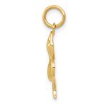 10k Solid Polished Snake Charm - Image 2